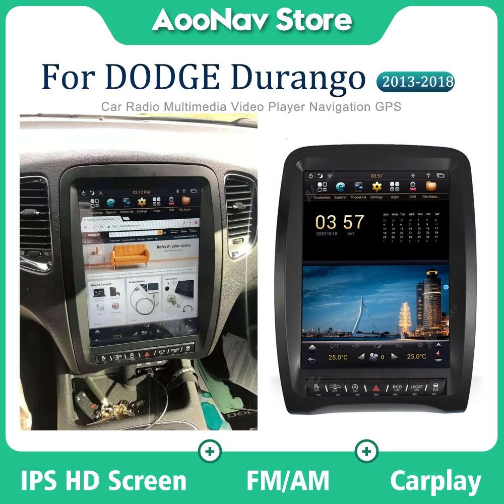 Автомобильный радиоприемник с bluetooth для Dodge Durango 2013 2014 2015 2016 2 din android стерео carplay