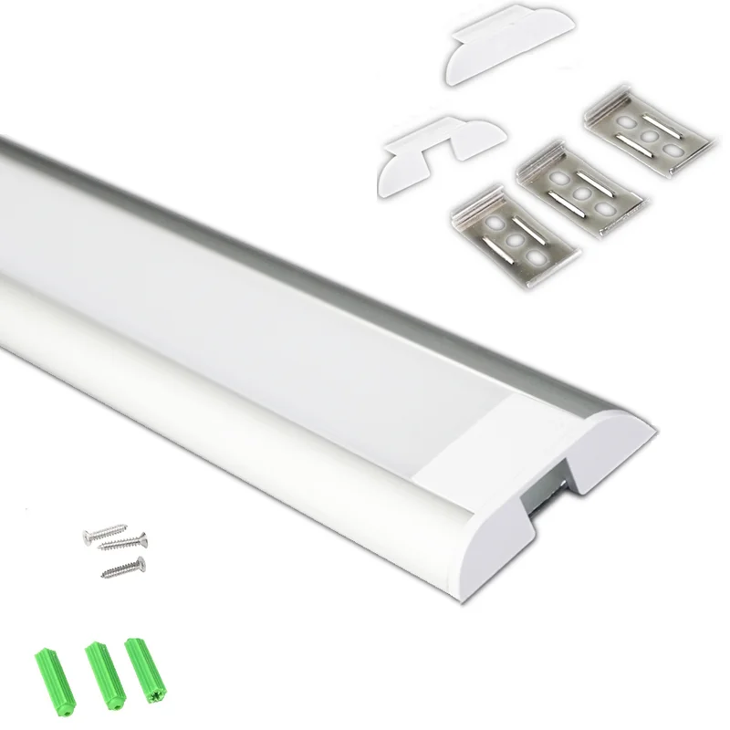 5/10-Pack 1M 40Inch U Shape LED Aluminium Channel Diffuser,2