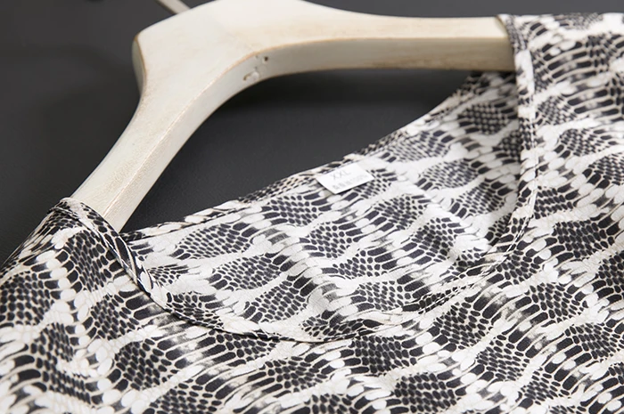 Женское длинное свободное платье Крутое летнее из крепдешина и змеи с коротким