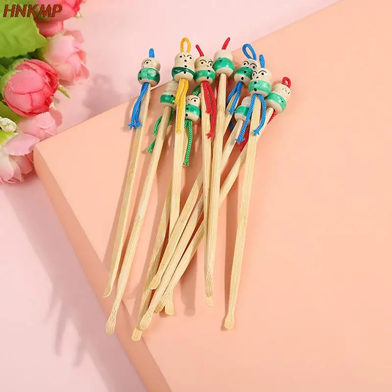 10 шт./лот милые ушные медиаторы для кукол деревянные бамбуковые средство