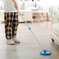 triangula mop retractable lazy cleaning mop bathroom floor wall window 180 rotatable dust mops household cleaning tools