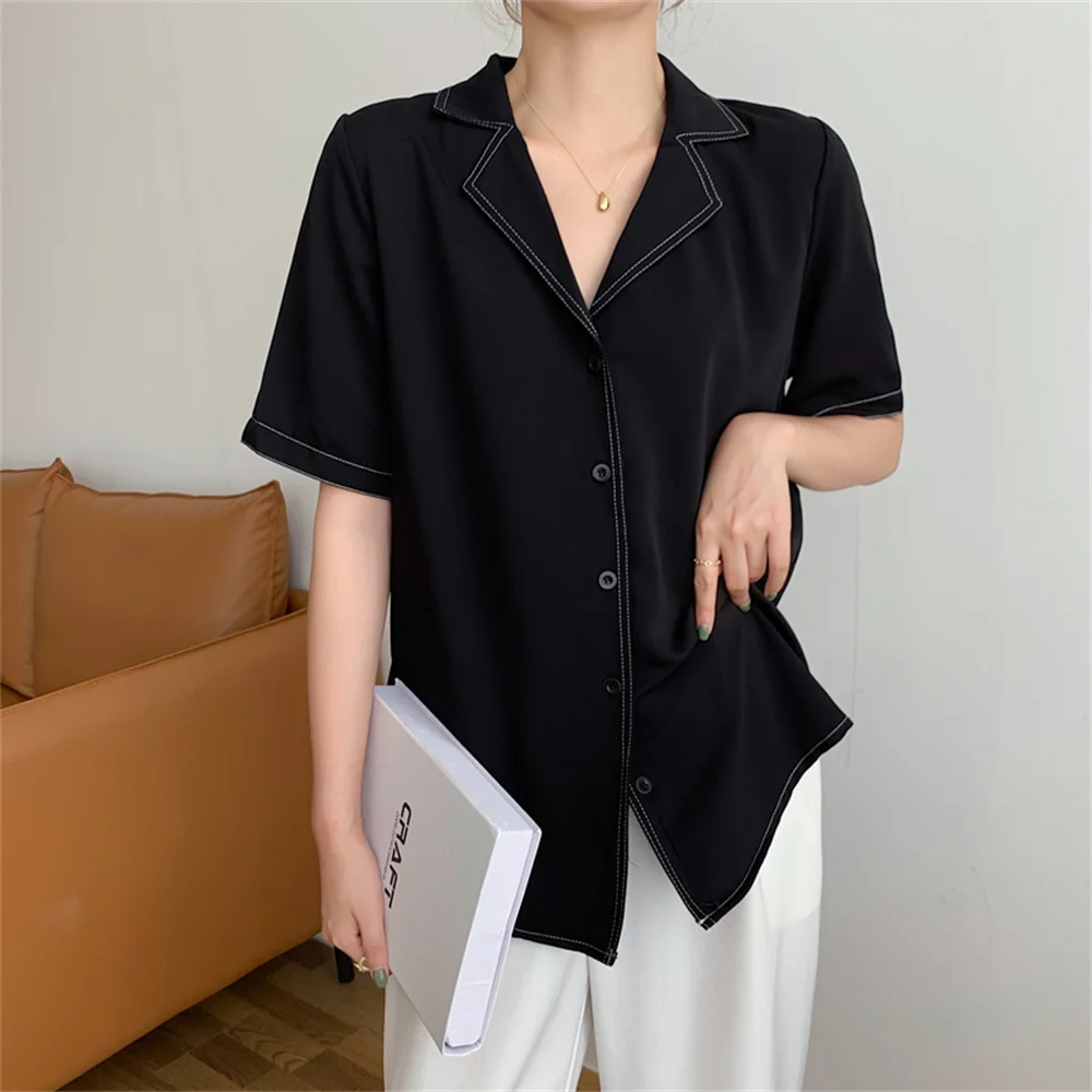 

HziriP универсальные свободного покроя в уличном стиле новые женские топы 2021 модные шикарные нежное летнее короткое платье с короткими рукава...