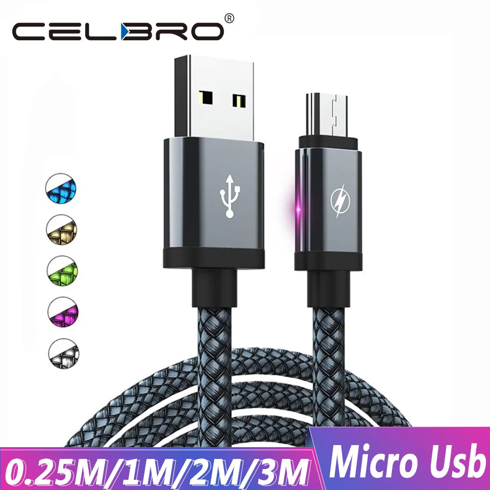 Кабель Micro USB 3 м для быстрой зарядки Samsung Galaxy A01 J7 2017 J6 2018 Xiaomi Redmi Note 6 Pro 7A кабель Usb