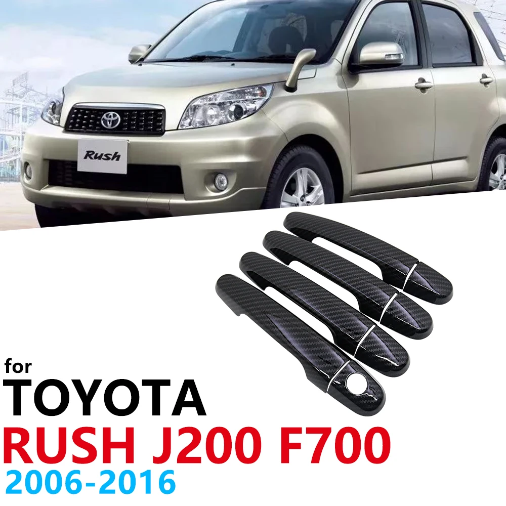 Автомобильные дверные ручки из углеродного волокна чехол для Toyota Rush Daihatsu Terios Be‣go