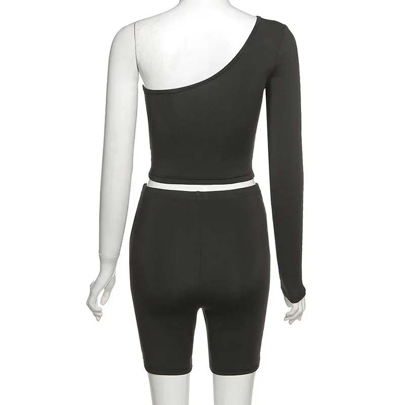 

2021 Winter Women Sport Fitness 2 Two Piece Set Outfits Crop Tops Tshirt Leggings Shorts Pants Set Bodycon Tracksuit