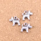 54 шт. брелоки, для собак, 14x12 мм старинные подвески, старинные ювелирные изделия из тибетского серебра, сделай сам для браслетов и ожерелий