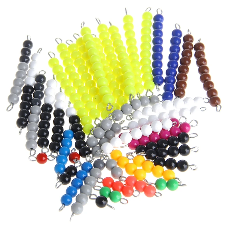 Монтессори Math Materials Bead игра для раннего дошкольного обучения семейная версия |