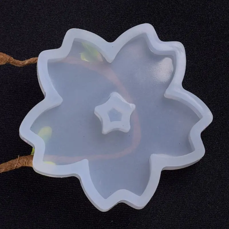 

5Pcs Snowflake Flower Pendant Molds Kit Cherry Blossom Resin Mold Jewelry Making