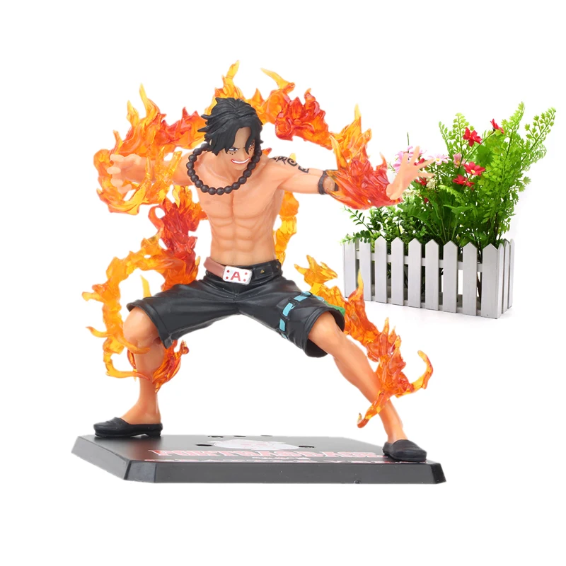 Аниме One Piece 15 см ZERO Portgas D Ace Battle Ver. Игрушечные модели фигурок из ПВХ Fleam в