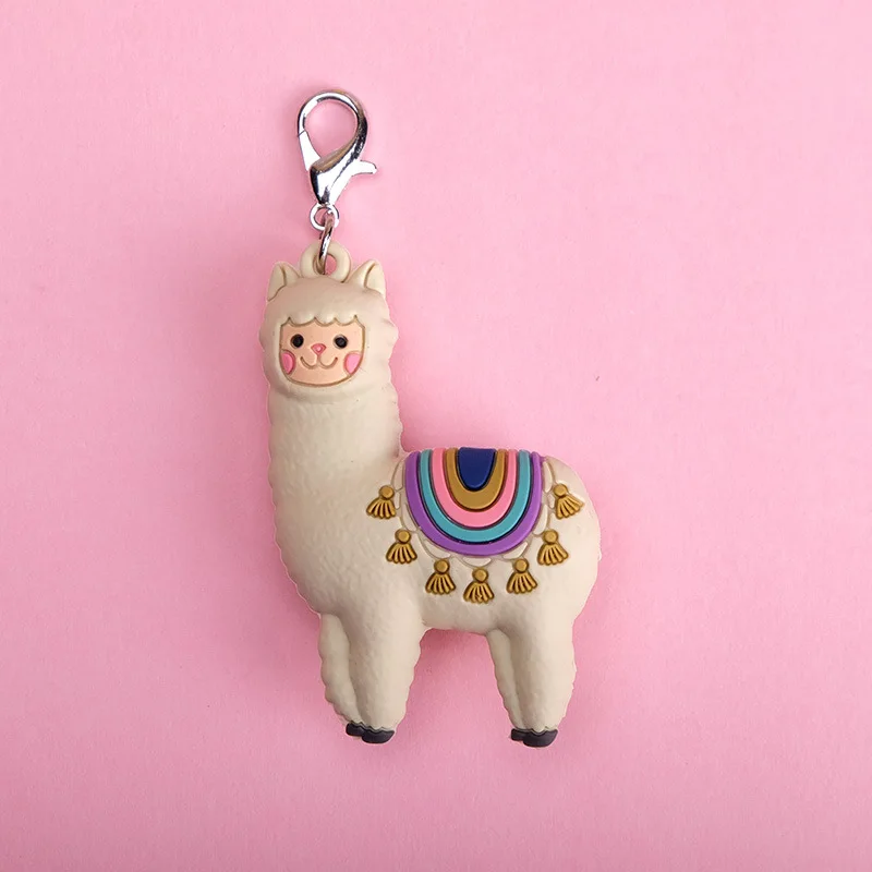 

2019 Lucky Alpaca Keychain Cute Cartoon Lamb Original Qualified Animal Simulation Keychain Pendant Birthday Gift Jewelry