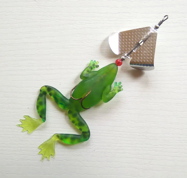 

2pcs 14g soft frog soft fishing luer soft bait good quality