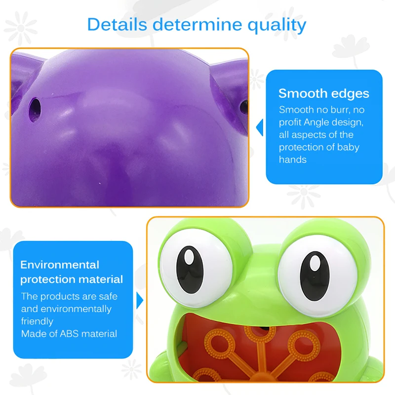 

Kids Electric Frog Bubble Machine Cute Funny Cartoon Automatic Frog Bubble Maker Soap Bubble Blower Outdoor Sports Bubble Toy