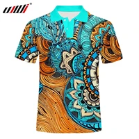 custom polo totem 3d printing sweatshirt design butterfly polo shirt casual dropshipping wholesale vintage clothing oversized