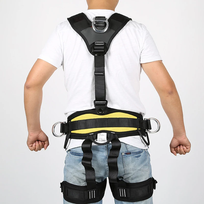 

Rock Climbing Full Body Safety Belt Aerial Work Harness Anti Fall Removable Altitude Protection Equipment EDF88