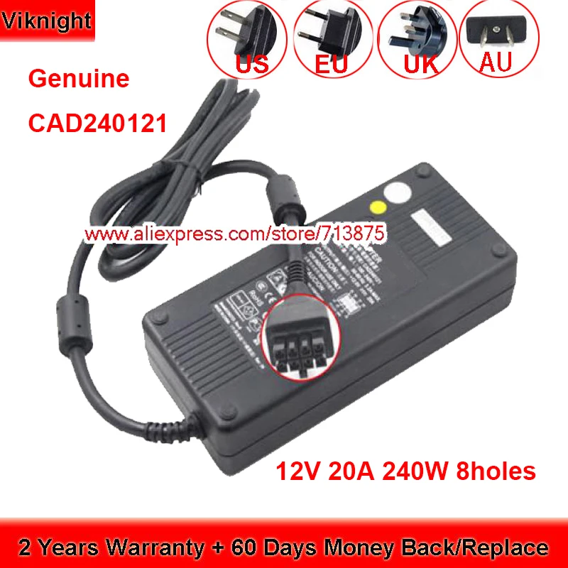 Подлинный 12V 20A CAD240121 адаптер переменного тока для Tyco ELO Touch компьютера ESY17B1 ESY19C3