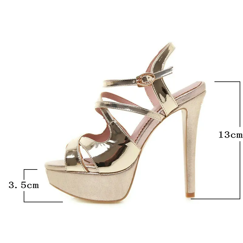 Босоножки женские на тонком высоком каблуке сандалии платформе модная обувь с открытым носком из