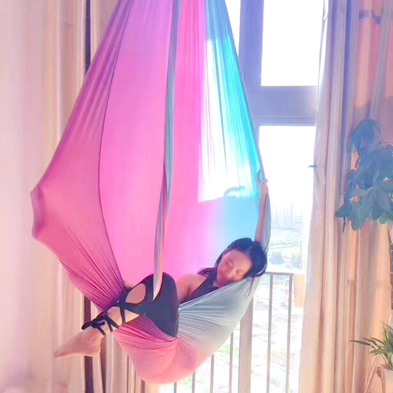 100% нейлон 7*2 8 м Воздушный полет антигравитации Йога гамак свинга тела freedrop здания