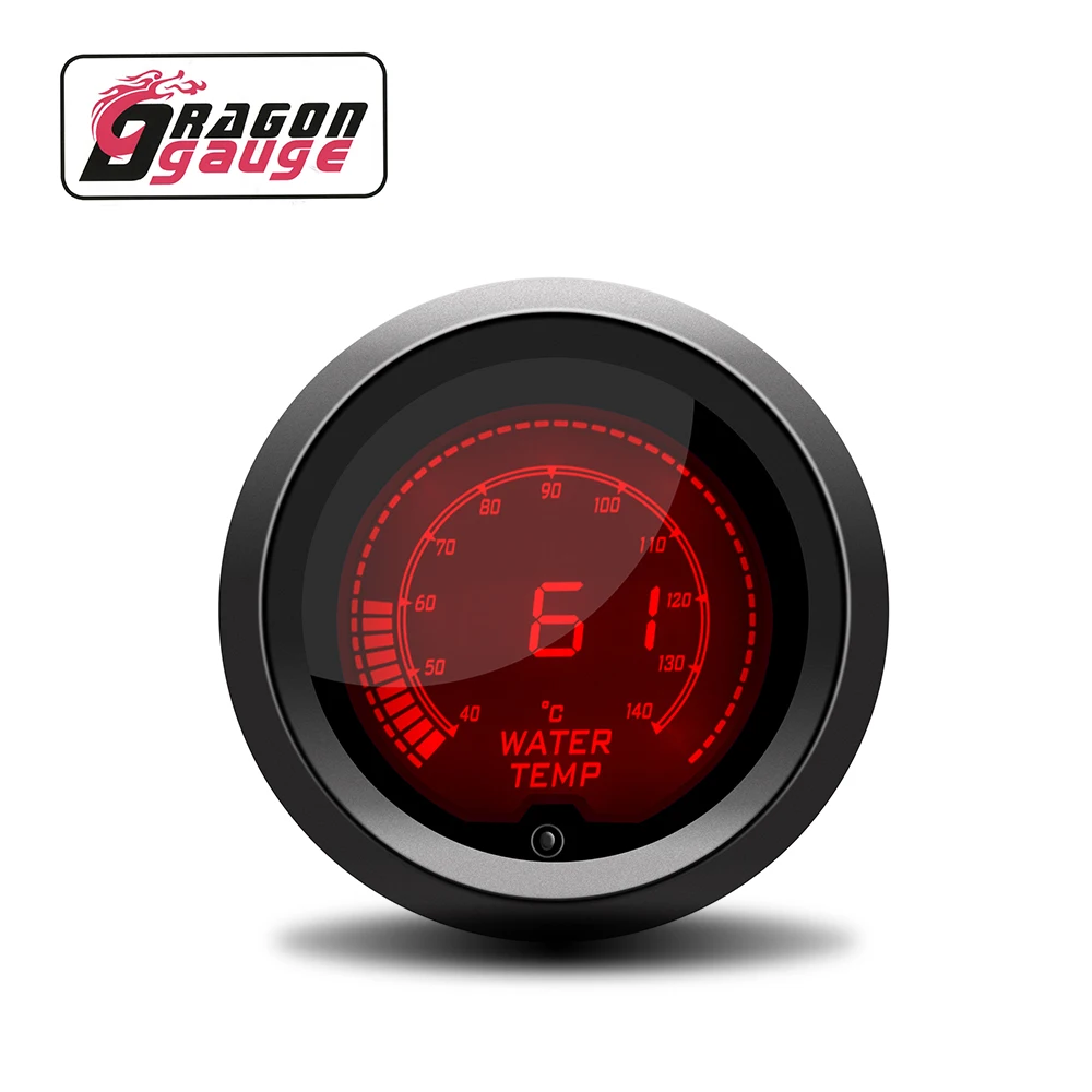 

「 Дракон 」 52 мм Тахометр напряжение температура воды Температура масла давление масла светодиодный цифровой дисплей 7 цветов Изменение манометра автомобиля подходит для автомобиля 12 В