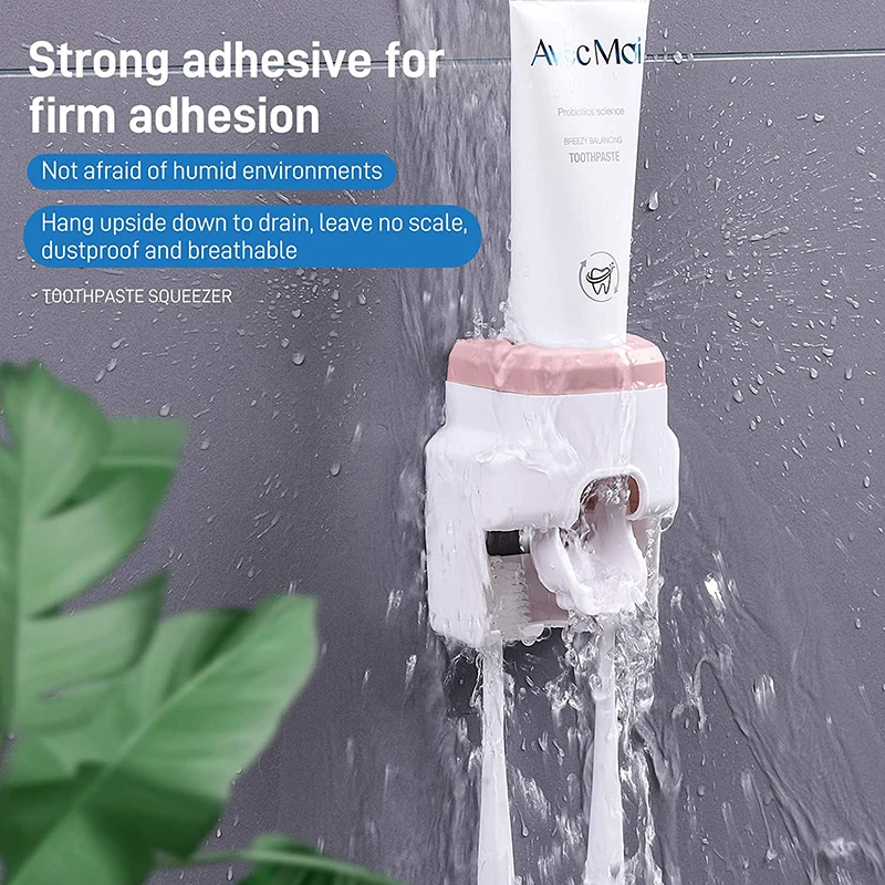 Диспенсер для зубной пасты автоматический настенный держатель аксессуары