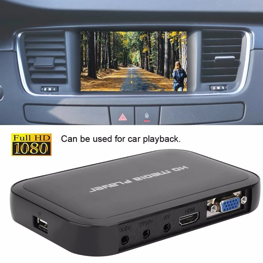 1080P мультимедийный плеер Full HD медиаплеер AV VGA HDMI интерфейсы для выставочных залов, отелей, рекламных компаний и т. Д