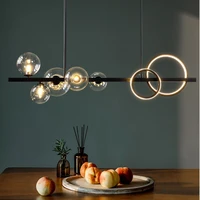 european chandelier creative magic bean glass bubble lamp for living room bedroom home decorations black chandelier
