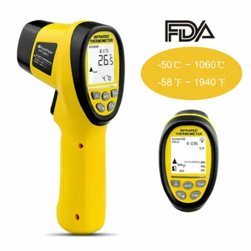 Скидка HOLDPEAK HP-985B инфракрасный термометр цифровой инфракрасный термометр Двойной лазерный Температура пистолет-распылитель для плавления Печи пр...
