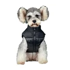 Роскошная толстая белая пуховая куртка с изображением лица собаки, теплая осенне-зимняя безрукавка для маленьких и средних собак, французского бульдога, чихуахуа