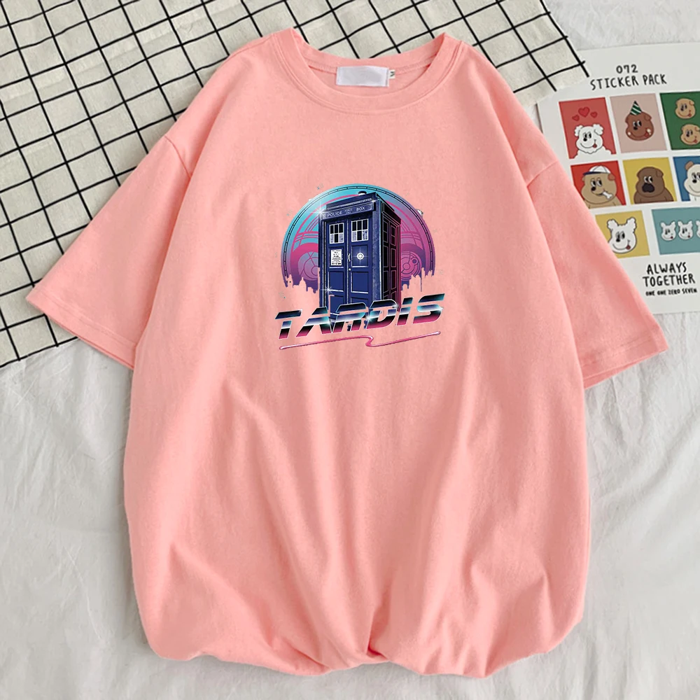 

Rad Tardis Cartoons Prints Man T-Shirts Cool 100% Cotton Tshirt Graphic Design T Shirt Funny Vintage Men Clothes