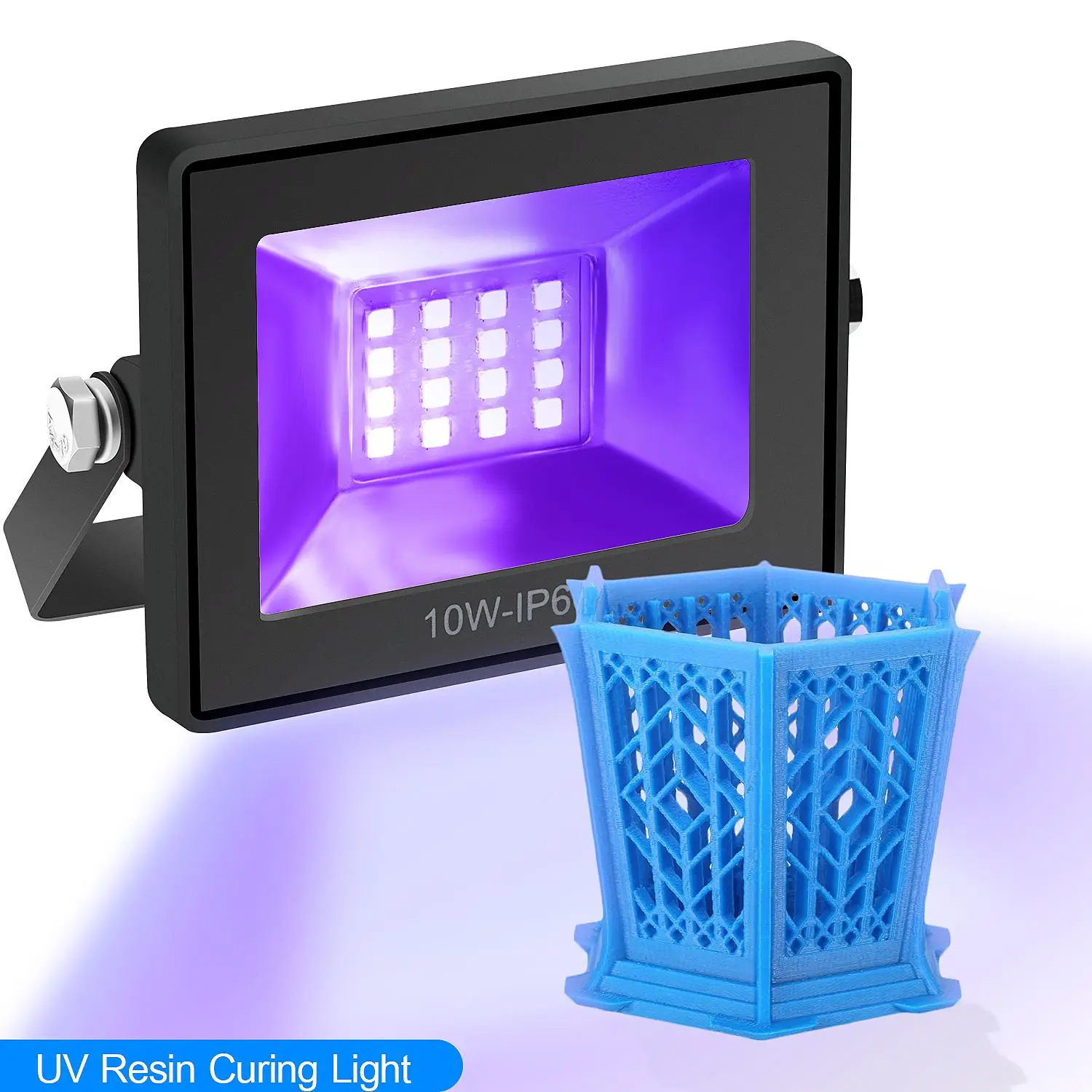 

УФ-отверждающий прожектор/точечная Светодиодная лампа для смолы 6 Вт нм УФ-смола с эффектом быстрой отверждения для SLA DLP 3D-принтера