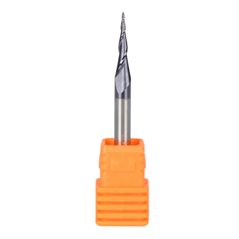 

HRC55 R0.25 D4 Carbide Tapered End Mills Ball Nose 2 Flutes CNC Tool Replacement