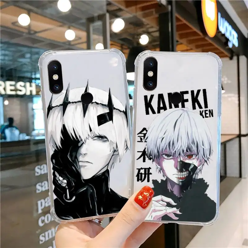 

Anime Tokyo Ghouls terror horror Phone Case Transparent For Xiaomi CC 9 11 MAX3 Mix3 MIX2 6X 8 5x 10S 11 10 X SE lite Pro