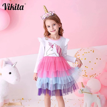 Vestidos Vestidos de princesa para niñas vikita vestidos de dibujos animados para niños vestidos de otoño...