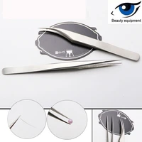 nail tools anti static tweezers precision pointed straight round elbow tweezers stainless steel electronic tip tweezers clip