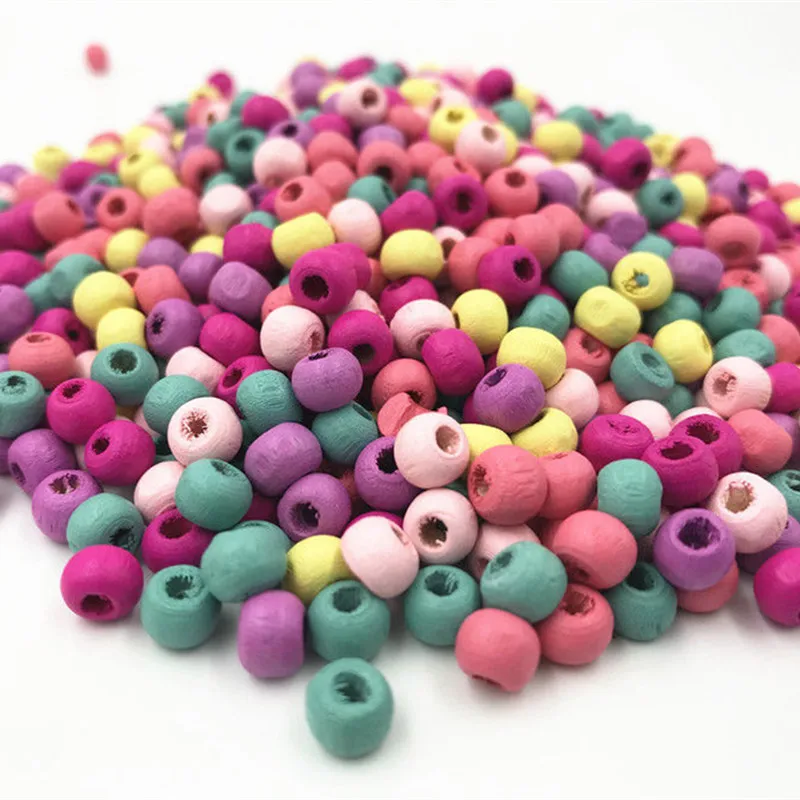 200 шт. деревянные бусины для детского творчества 8 мм | Дом и сад