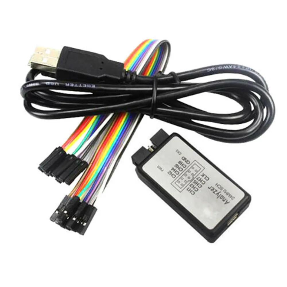 

USB Logic Analyzer 24M 8CH Microcontroller ARM FPGA Logic Analyzer Debugger Tool 24MHz, 16MHz, 12MHz, 8MHz, 4MHz, 2MHz
