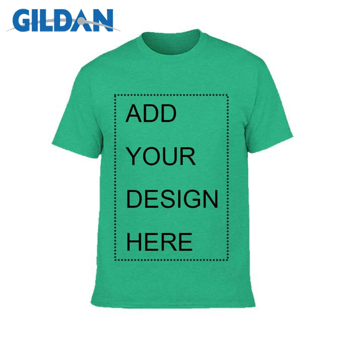 Irish Green GILDAN бренд индивидуальные мужские футболки печать ваш собственный дизайн Высококачественная дышащая хлопковая футболка для мужчин плюс размер XS-3XL - Цвет: Irish Green