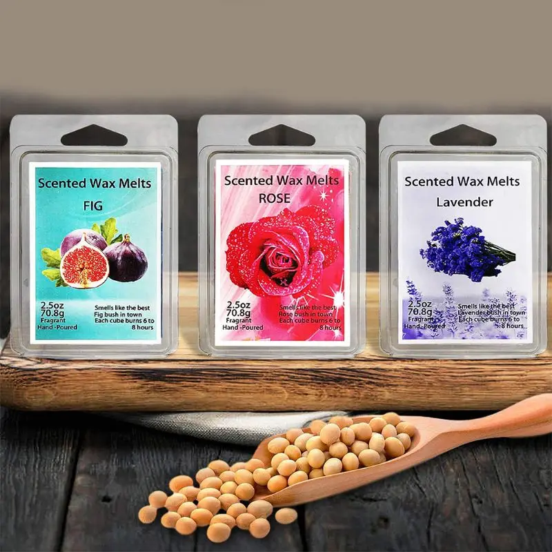 

Set of 8 Assorted Wax Warmer Cubes Jasmine Rose Bergamot Fig Vanilla Lemon