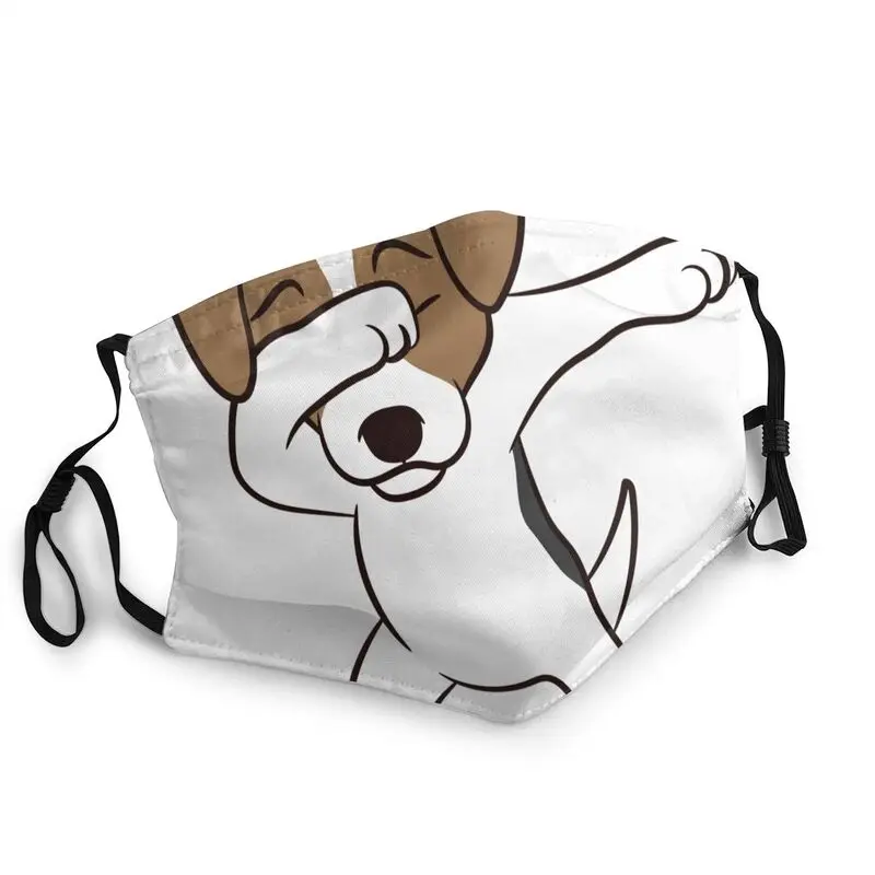 

Non-Disposable Cute Jack Russell Terrier Mask Dabbing Dog Anti Haze Dustproof Protection Mask Respirator Mouth Muffle