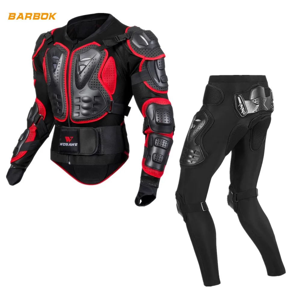 Защитный комплект WOSAWE для мотокросса защитных брюк коленей ягодиц всего тела