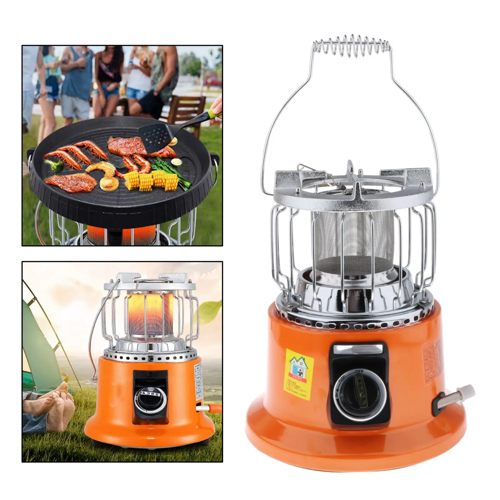 Mini Gas Heater Stove BBQ Grilling Camping Tent Warmer Burner Outdoor Hiking Picnic Adjustable Butane | Спорт и развлечения