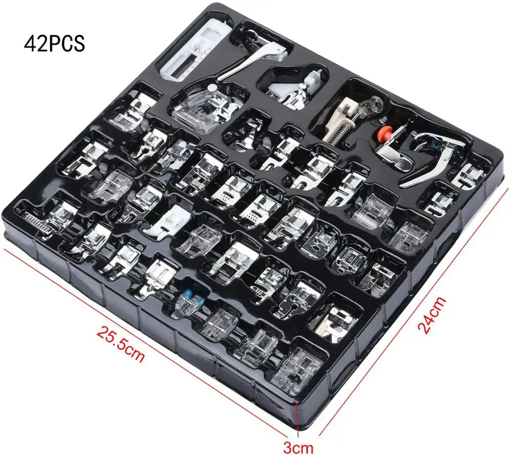 Набор прижимных лапок для профессиональных швейных машин Janome Brother Singer набор