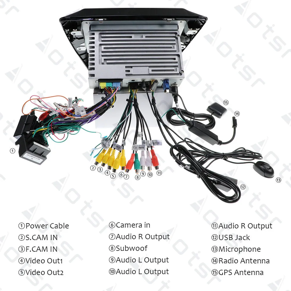 Автомобильный DVD-плеер AOTSR на Android 9 с GPS-навигацией видеоплеер стерео для FIAT DOBLO/Opel