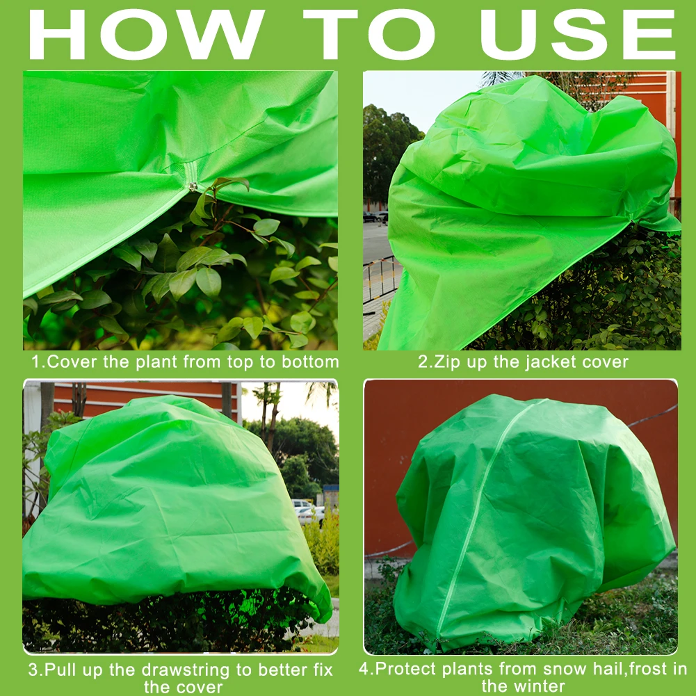 Plant Cover Green Flower Vegetable Winter Warm Worth Frost Blanket Shrub Jacket 3D Round Protection Tomatoes | Дом и сад