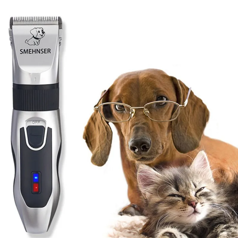 Pet зарядка через USB клипер собака волос аккумуляторная бритва пуш ап Красота
