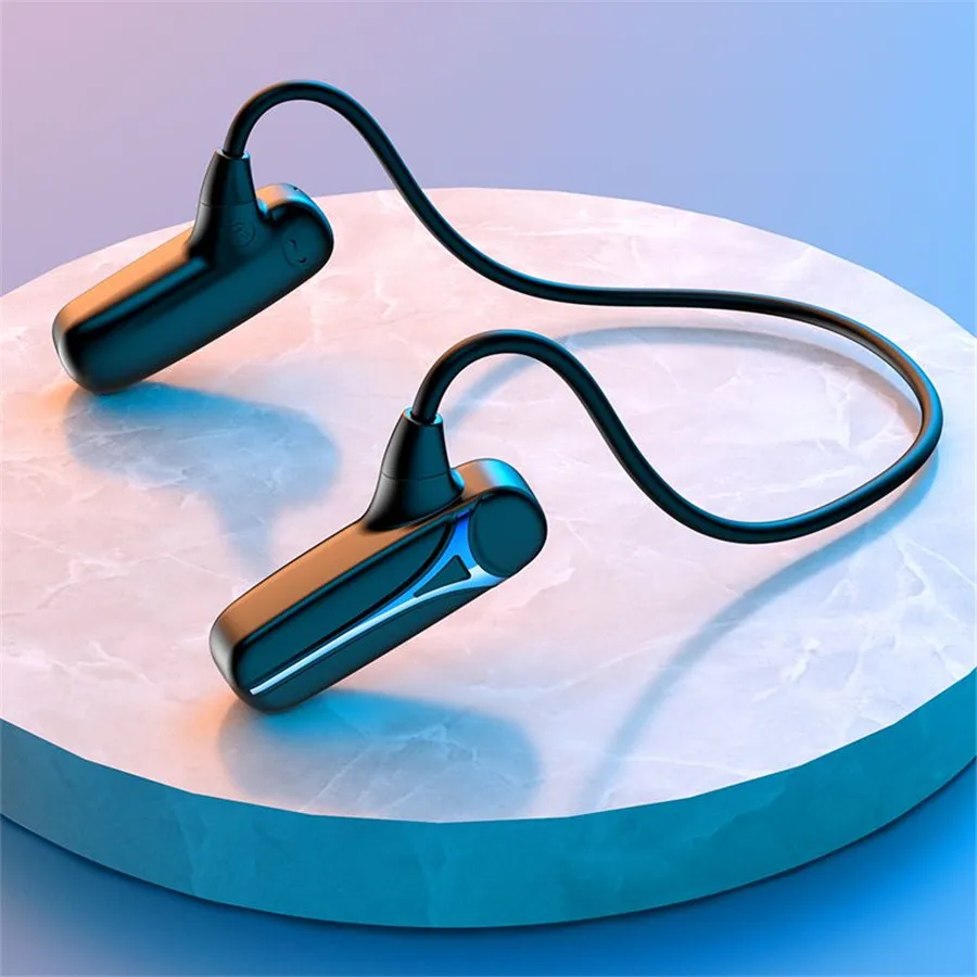 

PGDM F1 Bone Conduction Headphones Bluetooth V5.0 Wireless Waterproof Comfortable Wear Open Ear Hook Not In-Ear Sports Earphones