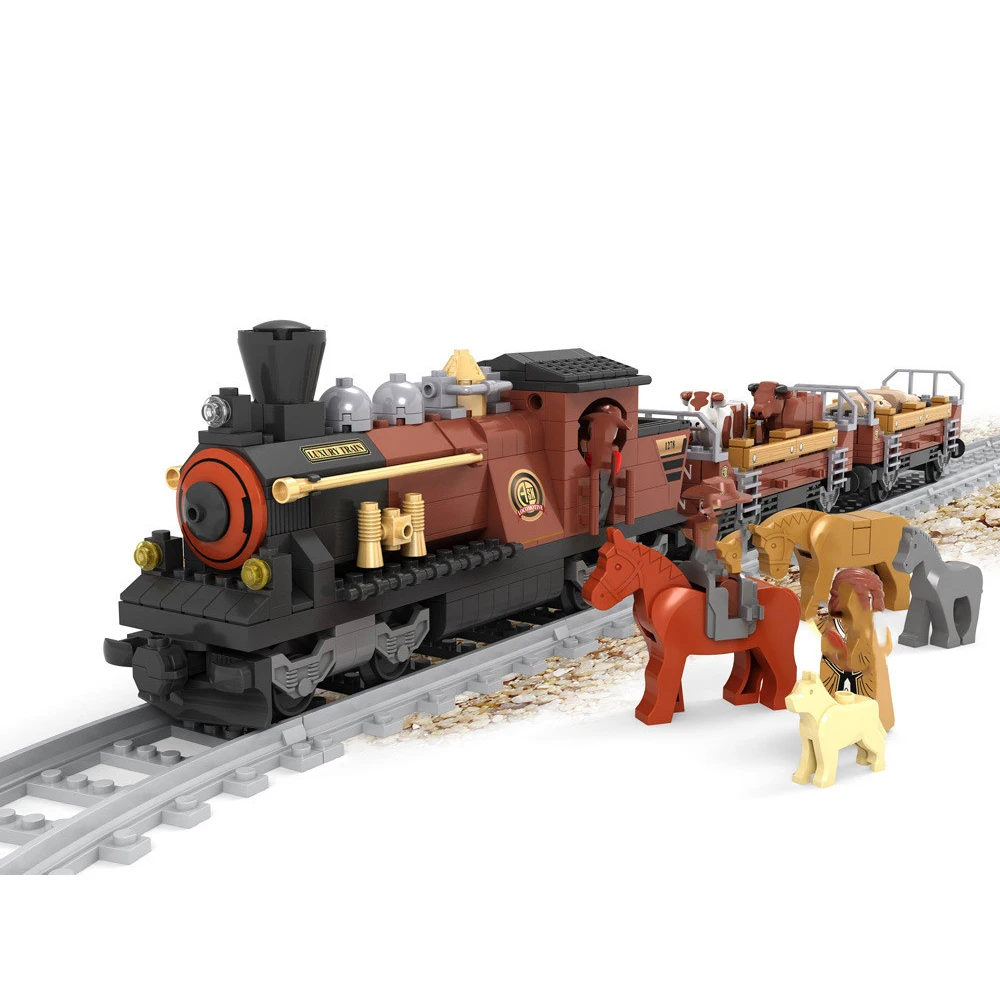 

Ausini 25813 531 шт. серия город старая модель поезда, строительные блоки, набор кирпичей, развивающие игрушки для детей, Рождественский подарок на ...
