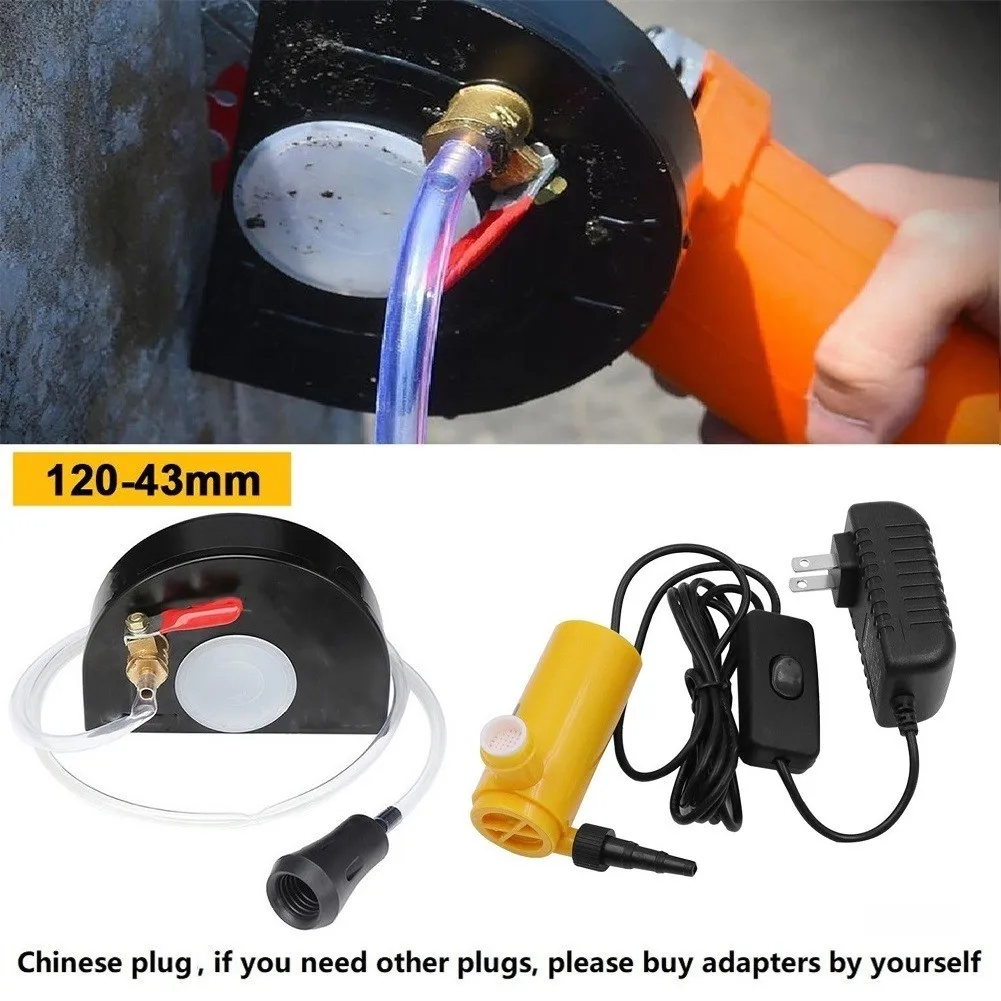 

1 Set 120mm Angle Grinder Guard Water Slotting Dust-Free Protective Cover + Water Pump Hood Wet Grinding Tool Set New Arrival