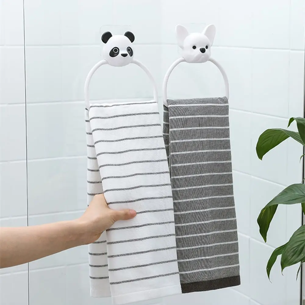 

Frosted Plastic Bathroom Towel Kitchen Bracket Storage Rack Sundries Holders