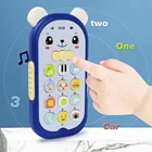 Детские Мобильный телефон музыкальная резонаторная машина для маленьких детей раннего образования Мультфильм машина телефон детские игрушки подарок