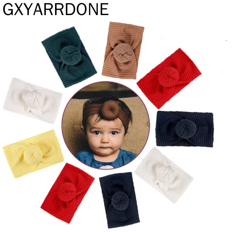 

2020 Bowknot Baby Headband Elastic Turban Hairband Rabbit Bows Kids Baby Girl Headbands Hair Bands Newborn Hair Accessories
